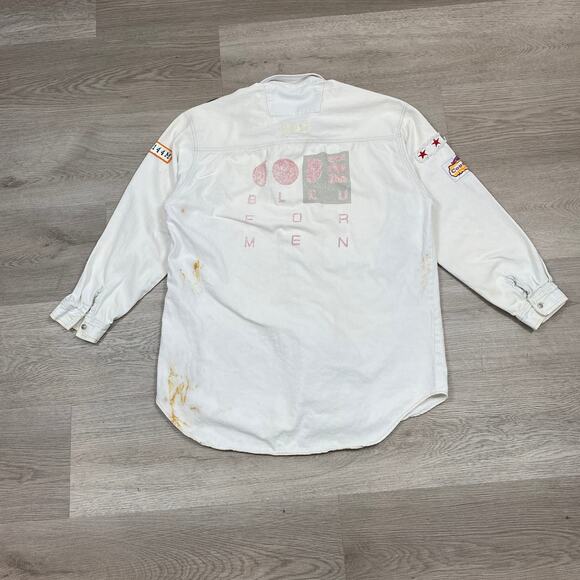 Vintage 80s Code Bleu Denim Jacket Heavy Weight Champ Men's XL - Picture 3 of 14